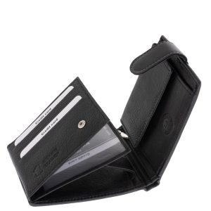 A La Scala férfi bőr pénztárca egy klasszikus, mégis modern kiegészítő, amely prémium minőségű valódi bőrből készült, külső átkapcsolóval rendelkezik.