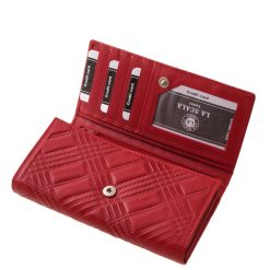 Valódi bőrből gyártott, prémium minőségű divatos nagy méretű női bőr pénztárca, amely különlegesen egyedi mintázattal és divatos színekben készült.