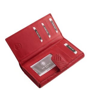 Nagyméretű, puha tapintású valódi bőr női pénztárca, praktikus belső elrendezésével és kifinomult megjelenéssel rendelkező nélkülözhetetlen kiegészítő.