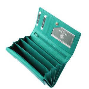 Prémium minőségű, valódi bőr női pénztárca, amely stílusos és praktikus kialakítással rendelkező nagy méretű modell divatos színekben gyártva.