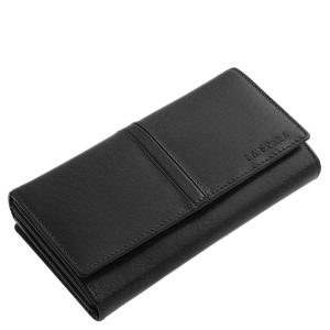 Fedezze fel a La Scala márkás, fémlogós női bőr pénztárca modellt, amely prémium minőségű, valódi bőrből készült, és stílusos díszdobozban érkezik.