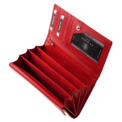 Ez a nagy méretű valódi bőr női pénztárca a La Scala exkluzív praktikus díszdobozos kollekciójának része, ötvözi a stílust, a minőséget és a funkcionalitást