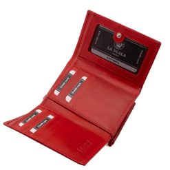 Divatos és elegáns La Scala stílusos női pénztárca, amely valódi bőr, minőségi kidolgozással, exkluzív díszdobozos pénztárca csomagolásban kapható.