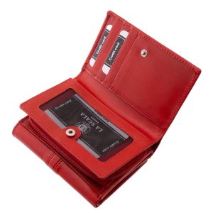 Divatos és elegáns La Scala stílusos női pénztárca, amely valódi bőr, minőségi kidolgozással, exkluzív díszdobozos pénztárca csomagolásban kapható.