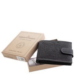 Prémium minőségű, díszdobozos termékünk ez a valódi bőr pénztárca egyedi dizájnnal, amelynek fedelét egy részletgazdag tigris minta díszíti.