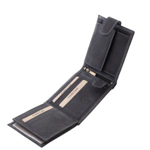 Prémium minőségű, díszdobozos termékünk ez a valódi bőr pénztárca egyedi dizájnnal, amelynek fedelét egy részletgazdag tigris minta díszíti.