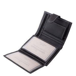 Ez a GreenDeed márkás, álló formátumú férfi irattartó pénztárca prémium minőségű, valódi bőr anyagból készült, rusztikus, vadászbőr hatású kikészítéssel