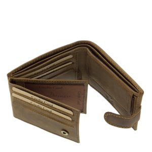 Ez a valódi bőrből készült kisméretű férfi pénztárca stílusos és praktikus kiegészítő, mely minőségi díszdobozban vásárolható meg.