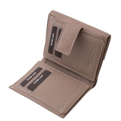 Puha tapintású, valódi bőr női pénztárca modell, felületét divatos lézer-vágott virágminta díszíti, kellemes színekben kapható minőségi modell.