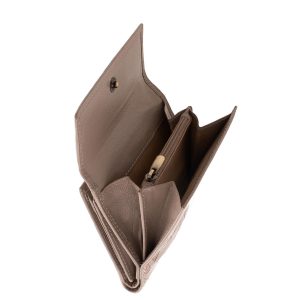 Puha tapintású, valódi bőr női pénztárca modell, felületét divatos lézer-vágott virágminta díszíti, kellemes színekben kapható minőségi modell.