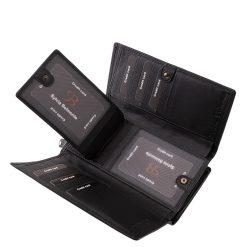 Sokoldalú, nagyméretű valódi bőr női pénztárca, fedelét virágmintás lézer-vágott motívum díszíti és divatos színekben érhető el webshopunkban.