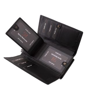 Sokoldalú, nagyméretű valódi bőr női pénztárca, fedelét virágmintás lézer-vágott motívum díszíti és divatos színekben érhető el webshopunkban.