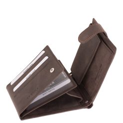 La Scala márkás, díszdobozos, prémium valódi bőr férfi pénztárca, amelyet a letisztult dizájn, az elegáns megjelenés és praktikus belső jellemez.