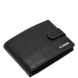 Új elegáns férfi bőr pénztárca modell valódi bőrből, díszdobozban, amelyben a stílus és a praktikus funkciók egyaránt megtalálhatók.