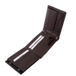 Ez a díszdobozos, prémium minőségű férfi bőr pénztárca valódi bőrből készült, stílusát pedig egyedi dizájnelem teszi igazán különlegessé.