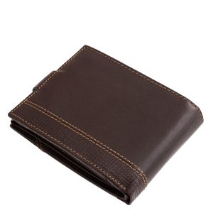 Ez a prémium minőségű férfi pénztárca valódi bőrből készült, átkapcsolós fedelén egyedi dizájnelem látható, díszdobozos csomagolásban kapható.