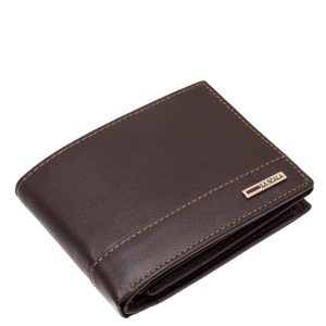 Díszdobozban kapható, elegáns, valódi bőr férfi pénztárca, amelyet a kifinomult megjelenés és a praktikus belső elrendezés tökéletes ötvözete jellemez.
