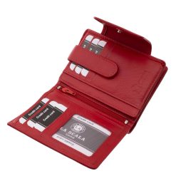 La Scala prémium minőségű, praktikus női bőr pénztárca, amely valódi, finom tapintású bőrből készült, stílusos és divatos kiegészítő.