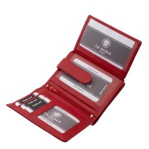 La Scala prémium minőségű, praktikus női bőr pénztárca, amely valódi, finom tapintású bőrből készült, stílusos és divatos kiegészítő.