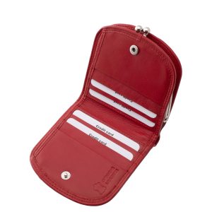 Ez a praktikus kis méretű, elegáns és divatos La Scala női pénztárca kiváló minőségű, puha tapintású valódi bőr anyagból készült.