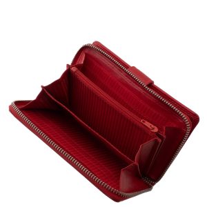 Ez az elegáns és divatos LA SCALA női bőr pénztárca minőségi valódi bőrből készült, praktikus kialakítással és kifinomult megjelenéssel.