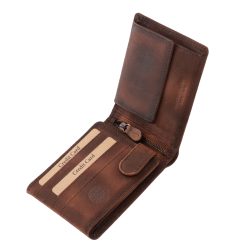 Ez a vintage stílusban készült valódi bőr pénztárca modell szép, sas mintás fedéllel rendelkező, minőségi díszdobozos termékünk.
