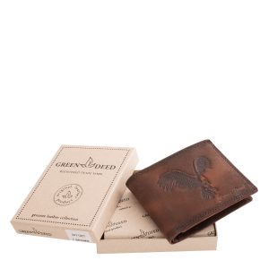 Ez a vintage stílusban készült valódi bőr pénztárca modell szép, sas mintás fedéllel rendelkező, minőségi díszdobozos termékünk.