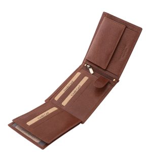 A valódi bőr pénztárca új színt visz a férfi kiegészítők világába: a klasszikus eleganciát és a lendületes, sportos stílust ötvözi egy kifinomult darabban.