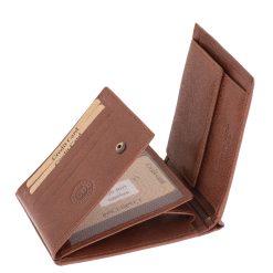 A valódi bőr pénztárca új színt visz a férfi kiegészítők világába: a klasszikus eleganciát és a lendületes, sportos stílust ötvözi egy kifinomult darabban.