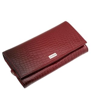 Mutatós, kiváló minőségű, croco mintás, valódi bőr, nagyméretű női pénztárca, egyedi, stílusos díszdobozban, mely igényesen tárolja a terméket.