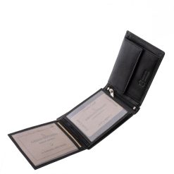 Ez a GreenDeed márkás, prémium minőségű, díszdobozos férfi pénztárca valódi bőr anyagból készült, fényes, fekete felülete elegáns megjelenést biztosít.