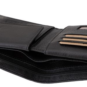 Ez a GreenDeed márkás, díszdobozban kapható prémium kategóriás férfi bőr pénztárca fényes, elegáns külsővel és sokoldalú belső kialakítással készült.
