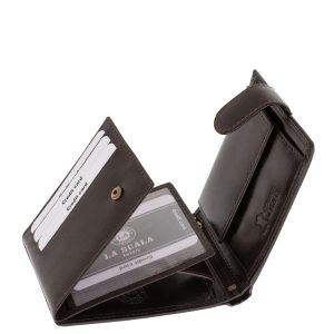 Ez a valódi bőr pénztárca a klasszikus stílusban, elegáns fényes külsővel rendelkező, minőségi díszdobozos férfi La Scala modell.