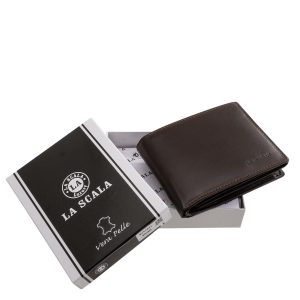 Komoly megjelenésű, stílusos színekben gyártott, elegáns férfi pénztárca valódi bőr alapanyagból gyártva, stílusban hozzá illő minőségi díszdobozban.