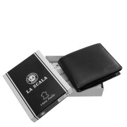 Komoly megjelenésű, stílusos színekben gyártott, elegáns férfi pénztárca valódi bőr alapanyagból gyártva, stílusban hozzá illő minőségi díszdobozban.