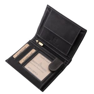 Chopper mintával benyomott fekete irattartó pénztárca belső képe