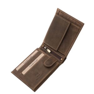 Valódi bőr, egyedi csavarkulcs mintás férfi pénztárca modell mely a munkások tiszteletére készült, minőségi GreenDeed díszdobozban.