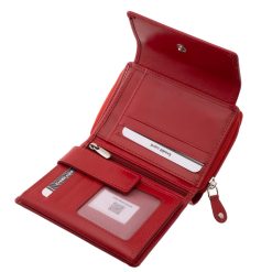 Sokoldalú, kompakt, jól kihasználható, La Scala márkás, valódi bőr , kisméretű női pénztárca modell, letisztult, modern, stílusos díszdobozba csomagolva