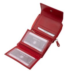 Sokoldalú, kompakt, jól kihasználható, La Scala márkás, valódi bőr , kisméretű női pénztárca modell, letisztult, modern, stílusos díszdobozba csomagolva