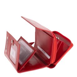 Sokoldalú, kompakt, jól kihasználható, La Scala márkás, valódi bőr , kisméretű női pénztárca modell, letisztult, modern, stílusos díszdobozba csomagolva