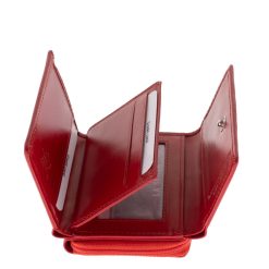 La Scala márkás, kiemelkedő minőségű valódi bőr, kisméretű, elegáns, egyedi dizájnos, női pénztárca modell, letisztult stílusú díszdobozban szállítva