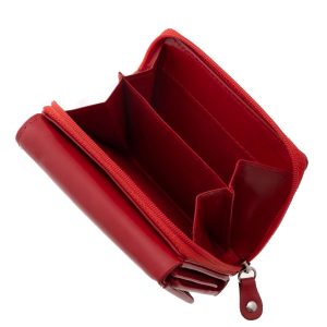 La Scala márkás, kiemelkedő minőségű valódi bőr, kisméretű, elegáns, egyedi dizájnos, női pénztárca modell, letisztult stílusú díszdobozban szállítva