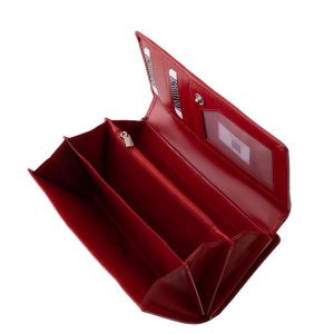 Praktikus kialakítású, La Scala márkás, könnyen hozzáférhető, divatos és stílusos, valódi bőr, nagyméretű női pénztárca modell, elegáns díszdobozban.