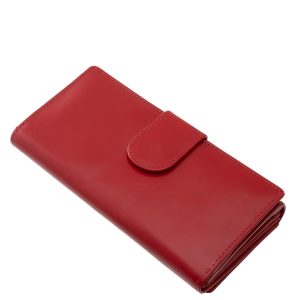 Praktikus kialakítású, La Scala márkás, könnyen hozzáférhető, divatos és stílusos, valódi bőr, nagyméretű női pénztárca modell, elegáns díszdobozban.