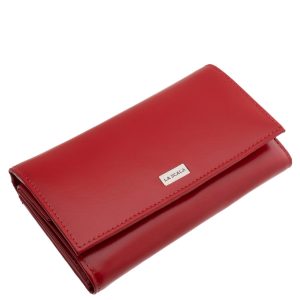 Elegáns, stílusos, könnyen kezelhető, La Scala márkás, valódi bőr, nagyméretű, kellemes tapintású női pénztárca modell, díszdobozban szállítva