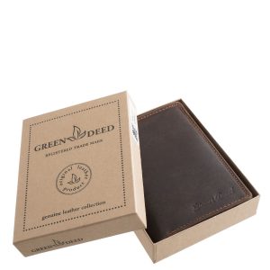 Ez a valódi bőr GreenDeed férfi pénztárca letisztult formavilágával és natúr stílusával a természetesség és az elegancia tökéletes egyensúlyát kínálja.