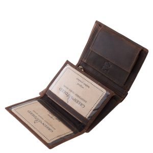 Ez a valódi bőr GreenDeed férfi pénztárca letisztult formavilágával és natúr stílusával a természetesség és az elegancia tökéletes egyensúlyát kínálja.