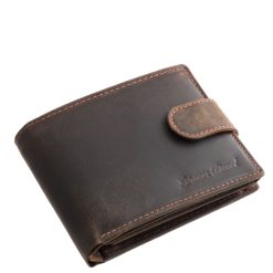 Ez a valódi bőr GreenDeed férfi pénztárca letisztult formavilágával, natúr stílusával és praktikus kialakításával a természetesség és az elegancia ötvözete.