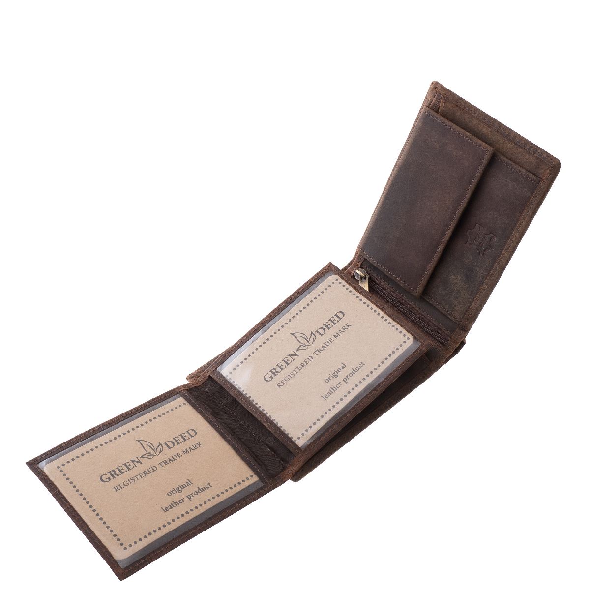 ferfi-bor-penztarca-diszdobozban-GreenDeed-#-BHS1021-#-barna-05 Ez a valódi bőr GreenDeed férfi pénztárca letisztult formavilágával és natúr stílusával a természetesség és az elegancia tökéletes egyensúlyát kínálja.