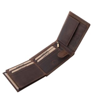 Ez a valódi bőr GreenDeed férfi pénztárca letisztult formavilágával és natúr stílusával a természetesség és az elegancia tökéletes egyensúlyát kínálja.